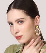 Gold cubic zirconia earrings