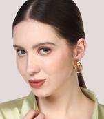 Gold cubic zirconia earrings