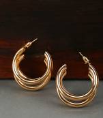 Gold cubic zirconia earrings