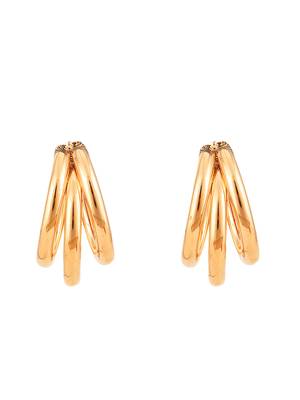 Gold cubic zirconia earrings 2