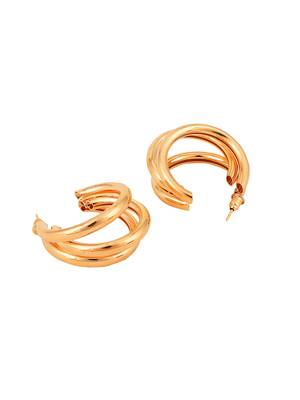 Gold cubic zirconia earrings 3