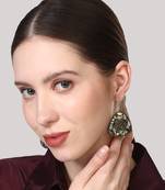 Grey cubic zirconia earrings