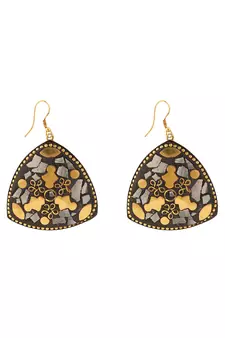 Grey cubic zirconia earrings