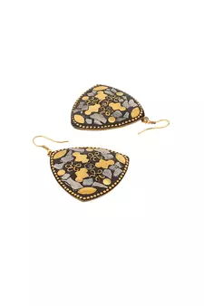 Grey cubic zirconia earrings