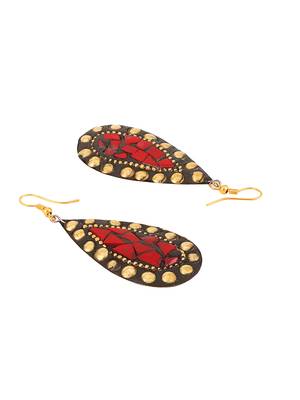 Red cubic zirconia earrings 4