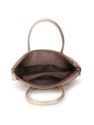Classic Champagne Cotton Lurex Diamond Jacquard Handheld Bag 5