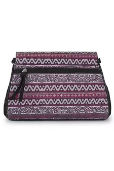 Tribal Wine & Multi Polycotton Ethnic Motifs Printed Sling Bag