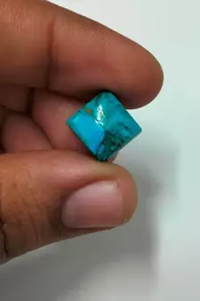 Natural Copper Turquoise at Wholesale Rate 8.25 Ratti 7.5 Carat Square Shape फिरोज़ा Loose Gemstone Rashi Ratan 1 Pc