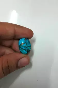 Natural Copper Turquoise at Wholesale Rate 6.25 Ratti 5.68 Carat Oval Shape फिरोज़ा Loose Gemstone Rashi Ratan 1 Pc