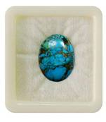 Natural Copper Turquoise at Wholesale Rate 9.25 Ratti 8.36 Carat Oval Shape फिरोज़ा Loose Gemstone Rashi Ratan 1 Pc