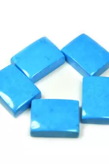 Natural Turquoise at Wholesale Rate 3.25 Ratti 2.95 Carat Rectangle Shape फिरोज़ा Loose Gemstone Astrology Purpose 1 Pc