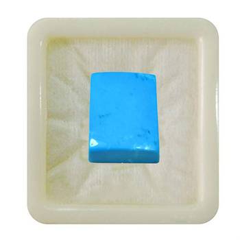 Natural Turquoise at Wholesale Rate 4.25 Ratti 3.86 Carat Rectangle Shape फिरोज़ा Loose Gemstone Astrology Purpose 1 Pc 1