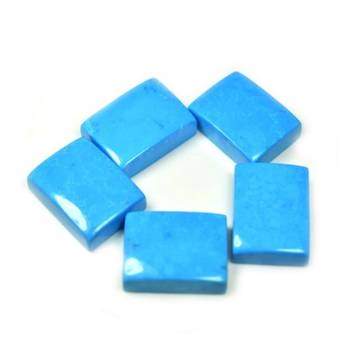 Natural Turquoise at Wholesale Rate 4.25 Ratti 3.86 Carat Rectangle Shape फिरोज़ा Loose Gemstone Astrology Purpose 1 Pc 2