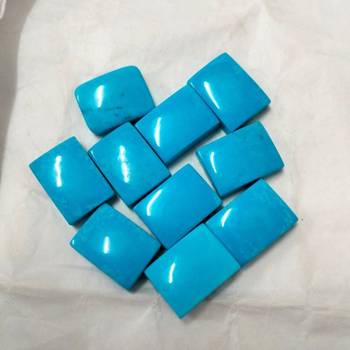 Natural Turquoise at Wholesale Rate 10.25 Ratti 9.25 Carat Rectangle Shape फिरोज़ा Loose Gemstone Astrology Purpose 1 Pc 3