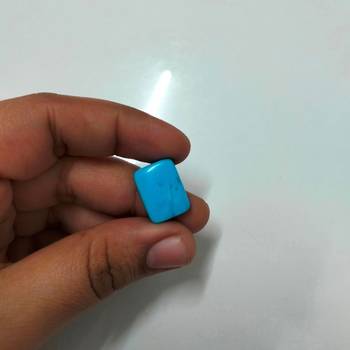 Natural Turquoise at Wholesale Rate 10.25 Ratti 9.25 Carat Rectangle Shape फिरोज़ा Loose Gemstone Astrology Purpose 1 Pc 4
