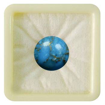 Natural Copper Turquoise at Wholesale Rate 4.25 Ratti 3.86 Carat Round Shape फिरोज़ा Loose Gemstone Astrology Ratan 1 Pc 1