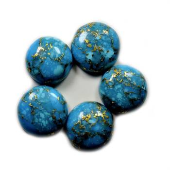 Natural Copper Turquoise at Wholesale Rate 6.25 Ratti 5.68 Carat Round Shape फिरोज़ा Loose Gemstone Astrology Ratan 1 Pc 2