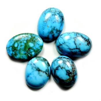 Natural Line Turquoise at Wholesale Rate 20.25 Ratti 18.45 Carat Oval Shape फिरोज़ा Loose Gemstone Jewelry Making 1 Pc 2