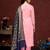 Pink Wevon Jacquard Designer Banarasi Silk unstitched Long Length Kameez Pant party wear salwarsuit