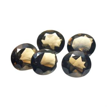 Natural Smoky Quartz at Wholesale Rate 4.25 Ratti 3.86 Carat Oval Shape धूमिल स्फटिक Loose Gemstone Astrology Ratan 1 Pc 2