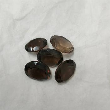 Natural Smoky Quartz at Wholesale Rate 5.25 Ratti 4.77 Carat Oval Shape धूमिल स्फटिक Loose Gemstone Astrology Ratan 1 Pc 3