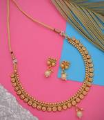 Alyesha Latest Stylish Choker Traditional Necklace Jewellery Set for Women