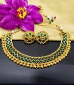 Alyesha Latest Stylish Choker Traditional Necklace Jewellery Set for Women