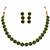 Gold Plated Traditional Stone Studded Necklace Jewellery Set For Women And Girls