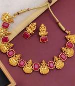 Alyesha Latest Stylish Choker Traditional Necklace Jewellery Set for Women