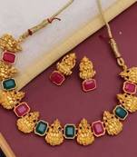 Alyesha Latest Stylish Choker Traditional Necklace Jewellery Set for Women