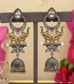 White jhumkas