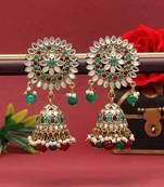 Maroon jhumkas