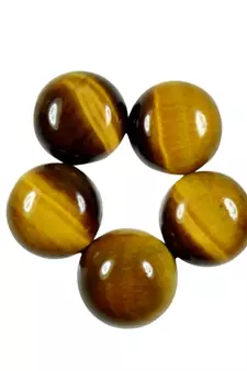 Natural Tiger Eye at Wholesale Rate 5.25 Ratti 4.77 Carat Round Shape चिति Loose Gemstone For Astrology Purpose 1 Pcs