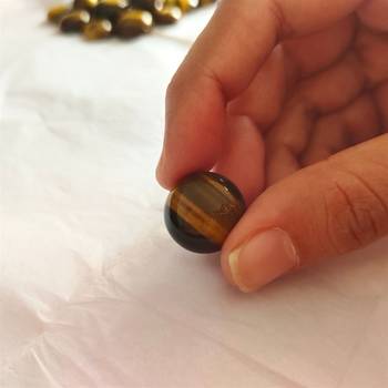 Natural Tiger Eye at Wholesale Rate 8.25 Ratti 7.5 Carat Round Shape चिति Loose Gemstone For Astrology Purpose 1 Pcs 4