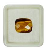 Natural Tiger Eye at Wholesale Rate 4.25 Ratti 3.86 Carat Checker Cushion Shape चिति Loose Gemstone Rashi Ratan 1 Pcs