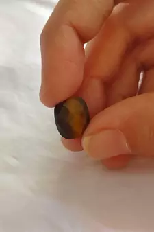 Natural Tiger Eye at Wholesale Rate 4.25 Ratti 3.86 Carat Checker Cushion Shape चिति Loose Gemstone Rashi Ratan 1 Pcs