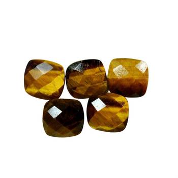 Natural Tiger Eye at Wholesale Rate 5.25 Ratti 4.77 Carat Checker Cushion Shape चिति Loose Gemstone Rashi Ratan 1 Pcs 2