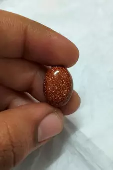 Simulated Sunstone at Wholesale Rate 6.25 Ratti 5.68 Carat Oval Shape संग सितारा Loose Gemstone Astrologer Jeweller 1 Pc