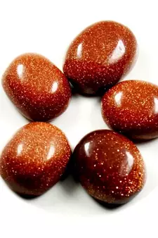 Simulated Sunstone at Wholesale Rate 7.25 Ratti 6.89 Carat Oval Shape संग सितारा Loose Gemstone Astrologer Jeweller 1 Pc