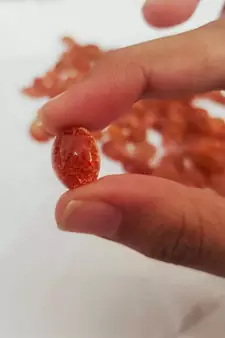 Natural Sunstone at Wholesale Rate 12.25 Ratti 11 Carat Oval Shape संग सितारा Loose Gemstone Astrologers Jewellers 1 Pc
