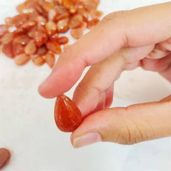 Natural Sunstone at Wholesale Rate 10.25 Ratti 9.25 Carat Pear Shape संग सितारा Loose Gemstone Astrologer Jeweller 1 Pc 4