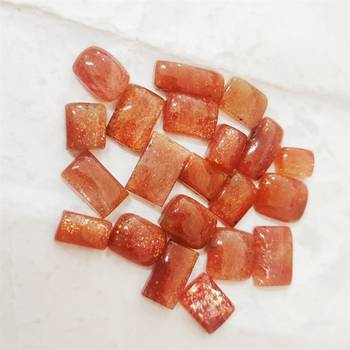 Natural Sunstone at Wholesale Rate 8.25 Ratti 7.5 Carat Rectangle Shape संग सितारा Loose Gemstone Jewelry Making 1 Pcs 3