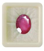 Natural Ruby at Wholesale Rate 12.25 Ratti 11 Carat Oval Shape माणिक Loose Gemstone for Astrologers Jewellers 1 Pcs