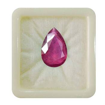 Natural Ruby at Wholesale Rate 2.25 Ratti 2.04 Carat Pear Shape माणिक Loose Gemstone for Astrology Purpose Ratan 1 Pcs 1
