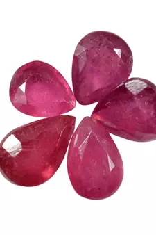Natural Ruby at Wholesale Rate 4.25 Ratti 3.86 Carat Pear Shape माणिक Loose Gemstone for Astrology Purpose Ratan 1 Pcs
