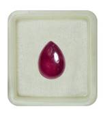 Natural Ruby at Wholesale Rate 2.25 Ratti 2.04 Carat Cabochon Pear Shape माणिक Loose Gemstone Astrology Rashi Ratan 1 Pc