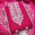 Dark-pink embroidered chanderi silk salwar