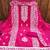 Dark-pink embroidered chanderi silk salwar