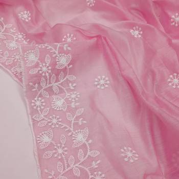 Light-pink embroidered chanderi silk salwar 3