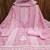 Light-pink embroidered chanderi silk salwar